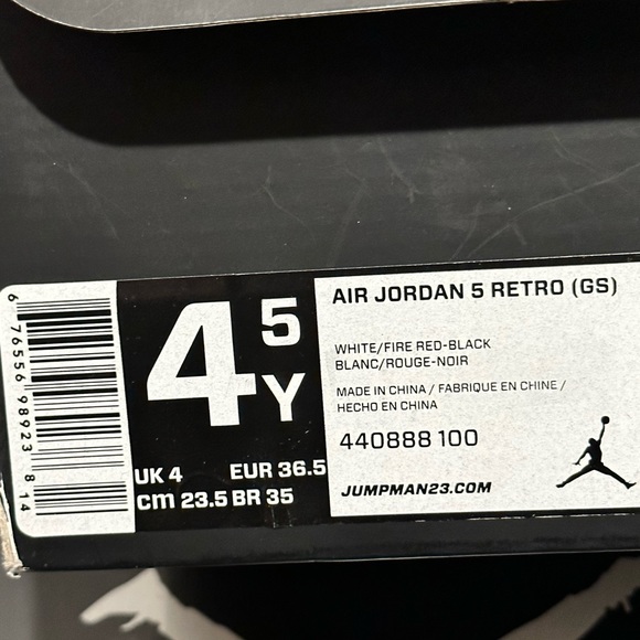 Air Jordan Retro 5 (Fire Red) - Picture 12 of 12